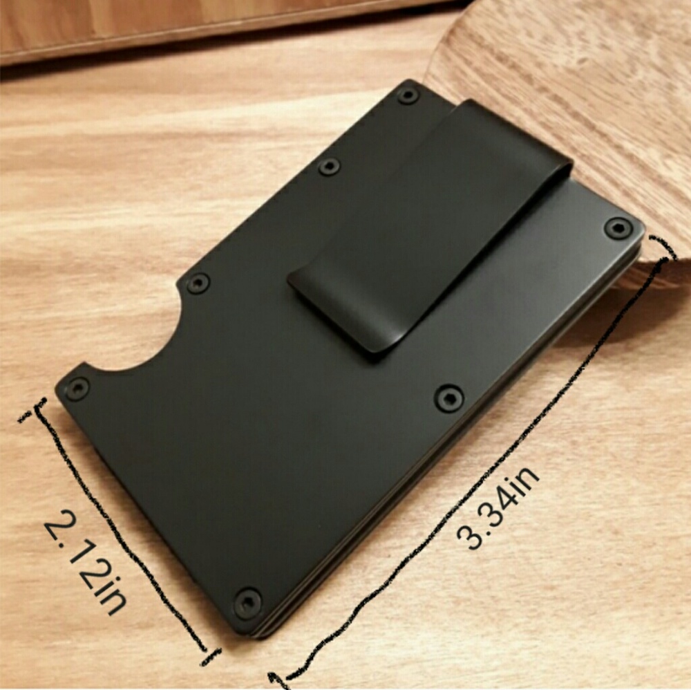 NEW Stainless Steel Money Clip Card Holder - Picture 2 of 7